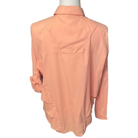 Reel Legends NEW Mens Fishing Shirt Size Large Vented Back Roll Tab Long Sleeves - Picture 5 of 13